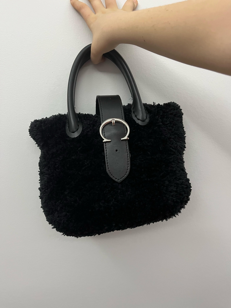 Kışlık peluş çanta