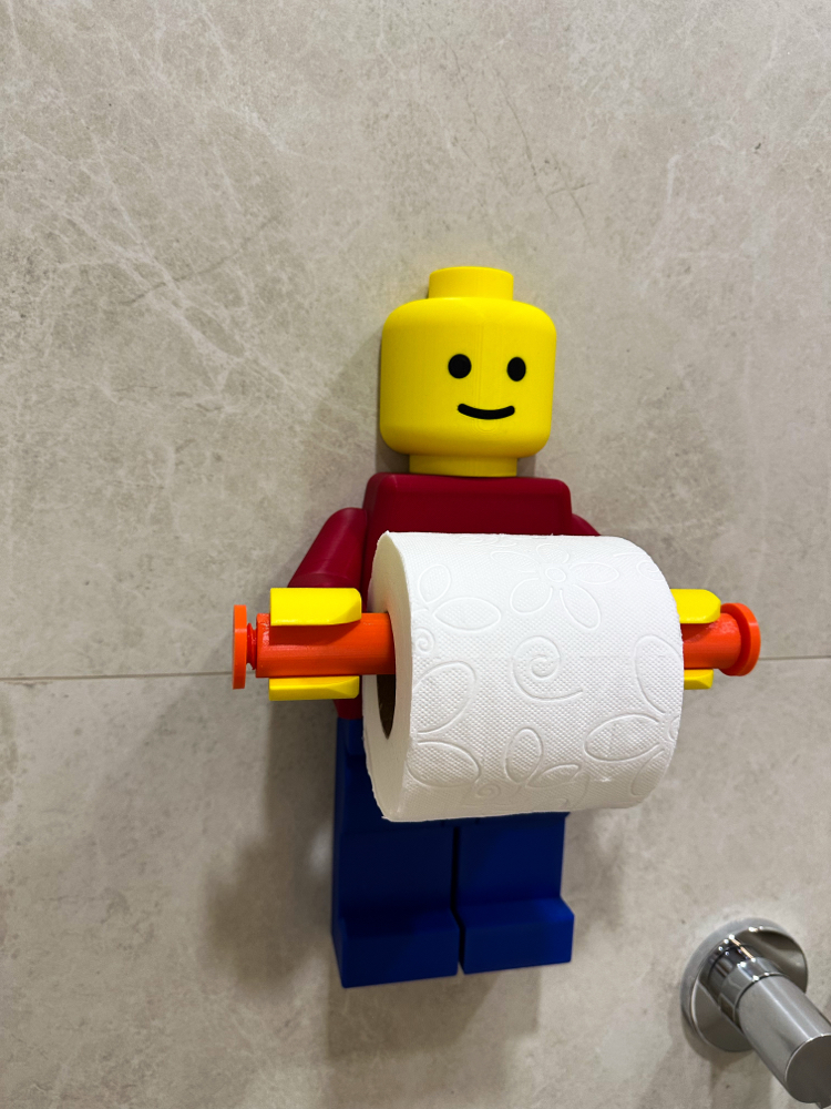 Lego tuvalet kağıdı tutucu