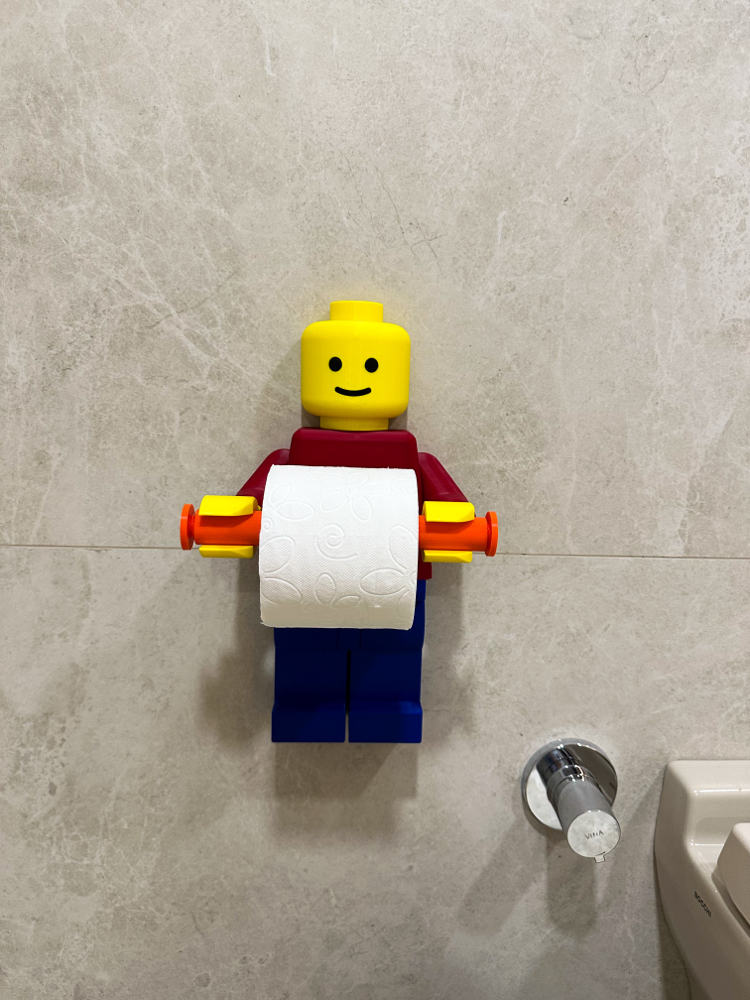 Lego tuvalet kağıdı tutucu