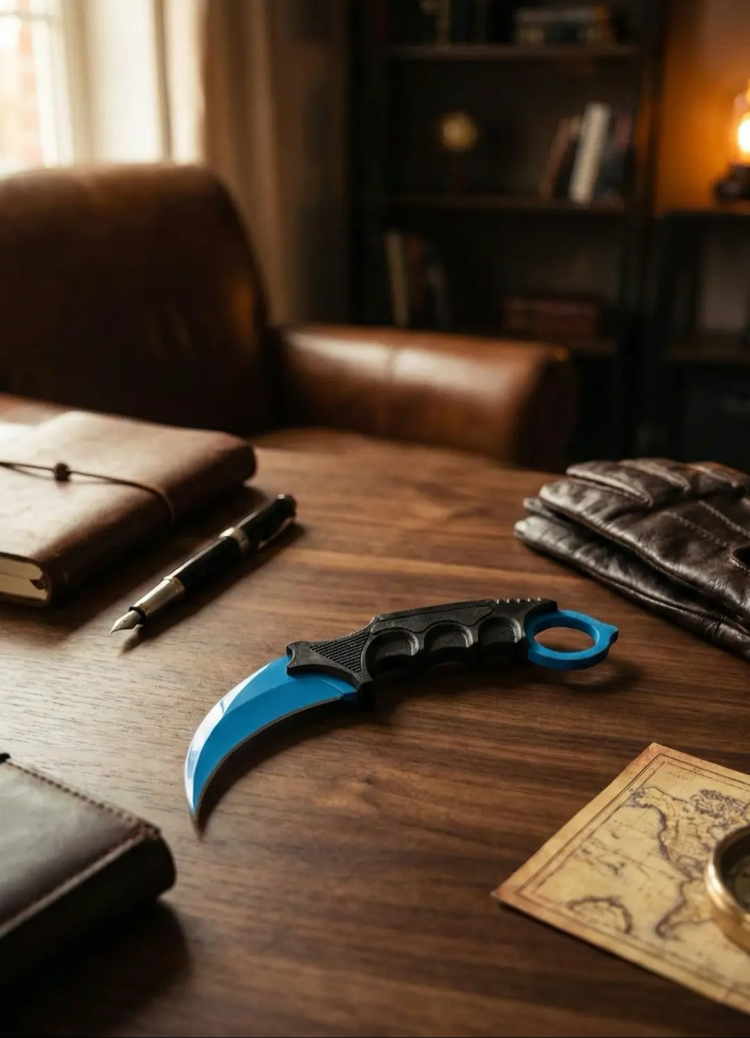 Karambit Figürü - Dekoratif Replika Bıçak Figürü