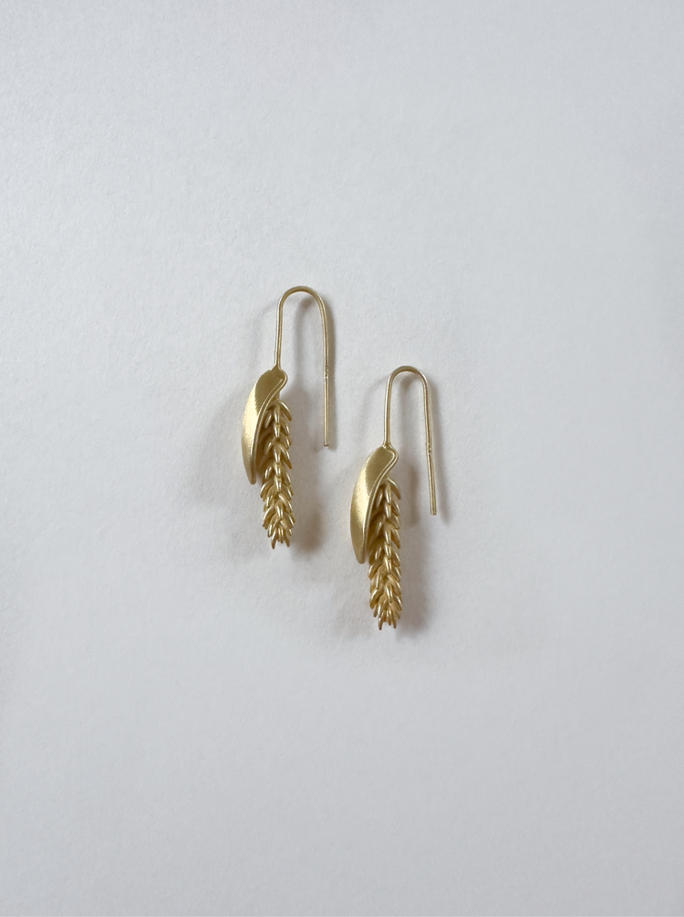 Spike Gümüş Küpe ~ Gold