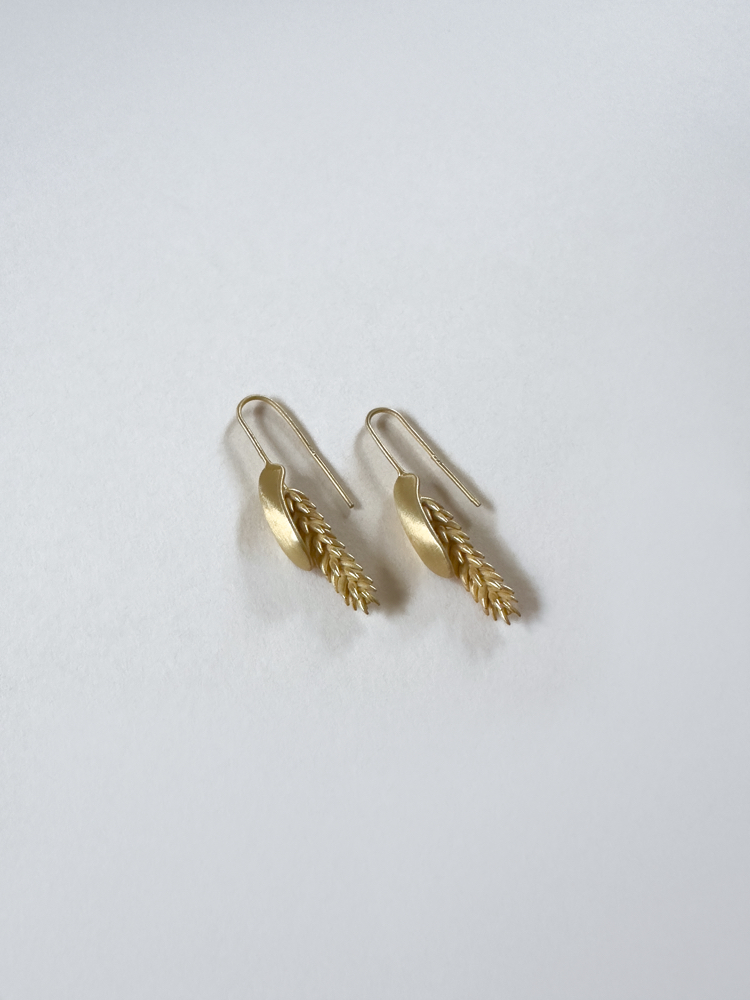 Spike Gümüş Küpe ~ Gold