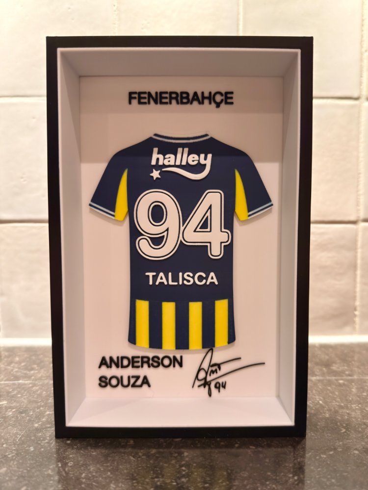 Anderson Talisca Fenerbahçe Özel Tasarım 3 Boyutlu (3D) Premium Çerçeve Forma