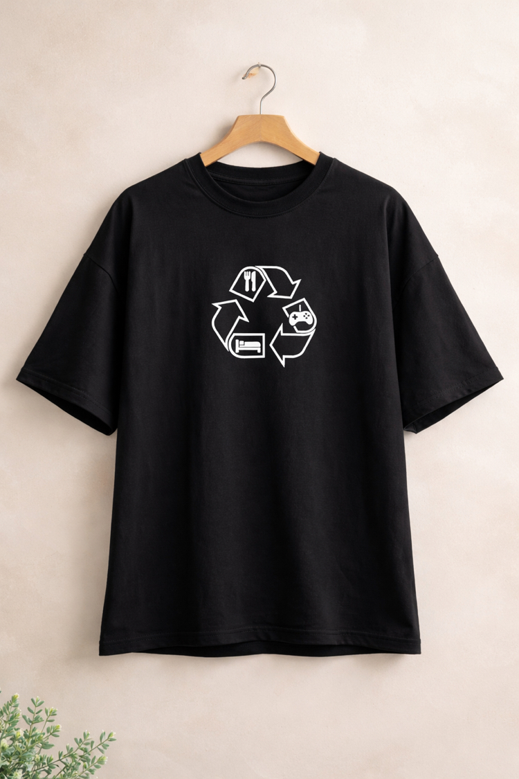 Gamer Tasarım Tişört (Eat, Game, Sleep)