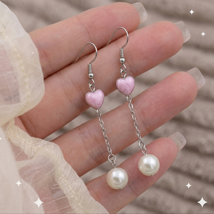 Pinky Pearl Kolye Küpe Set