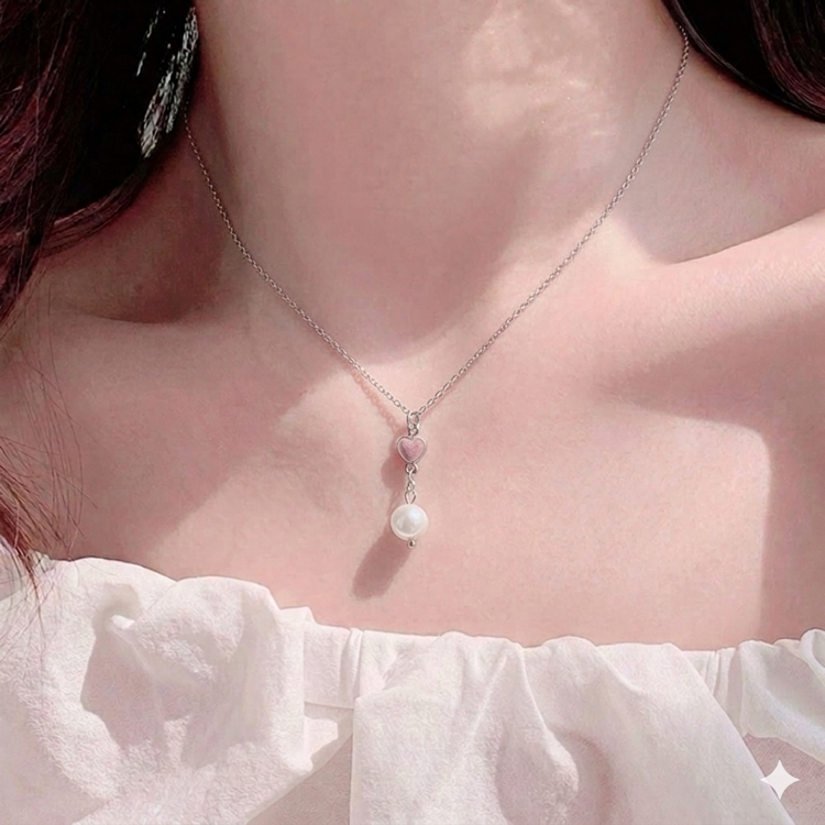 Pinky Pearl Kolye Küpe Set