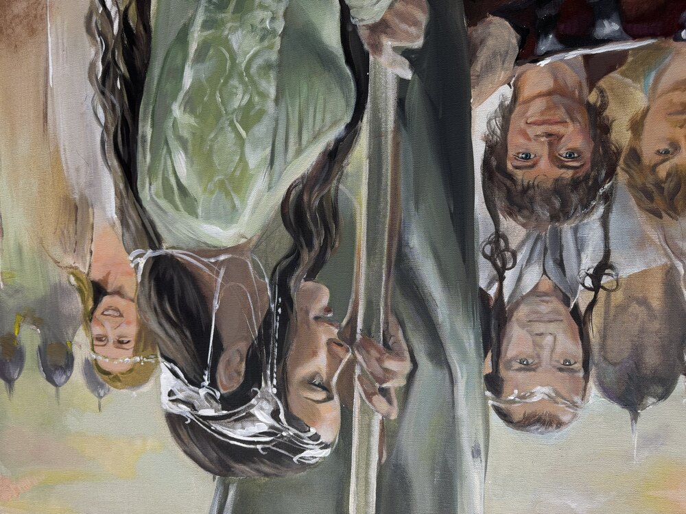 The lord of the rings wedding scene 130.100 acrylic canvas