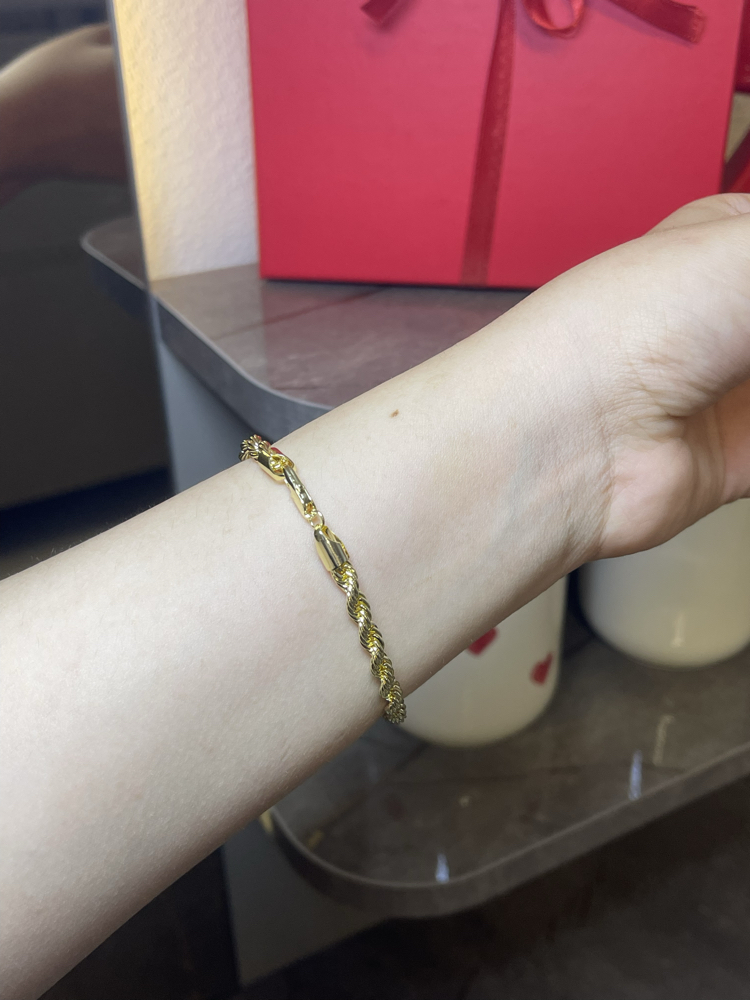 LUXURY Jeweiry 14k bileklik Zincir model 