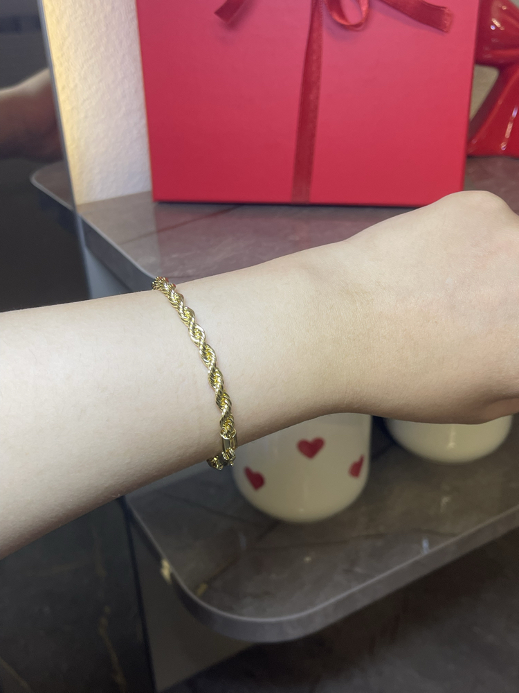 LUXURY Jeweiry 14k bileklik Zincir model 