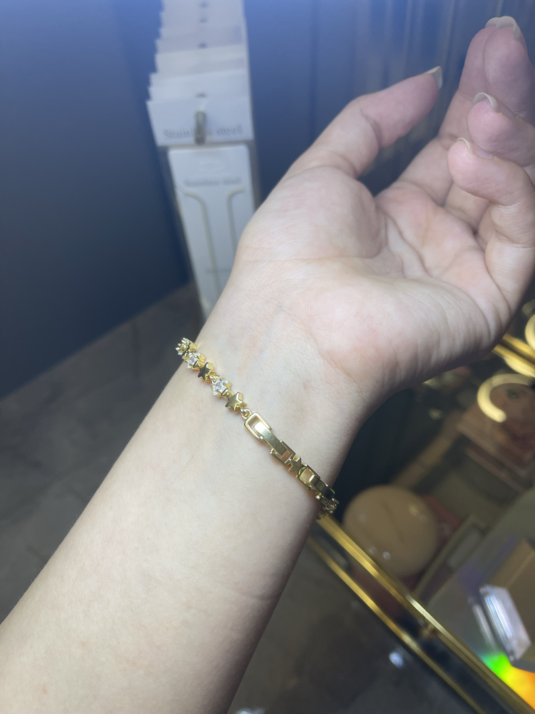 LUXURY Jeweiry 14K yıldız bileklik