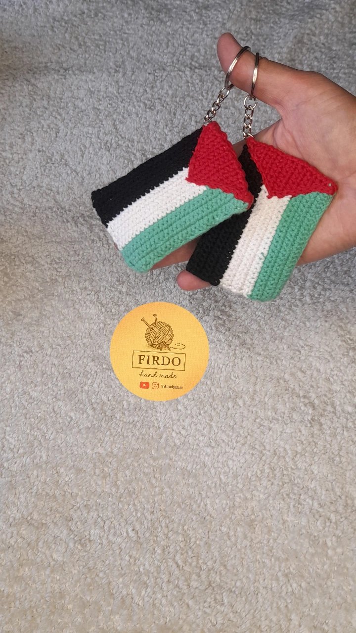 Filistin bayrağı anahtarlik