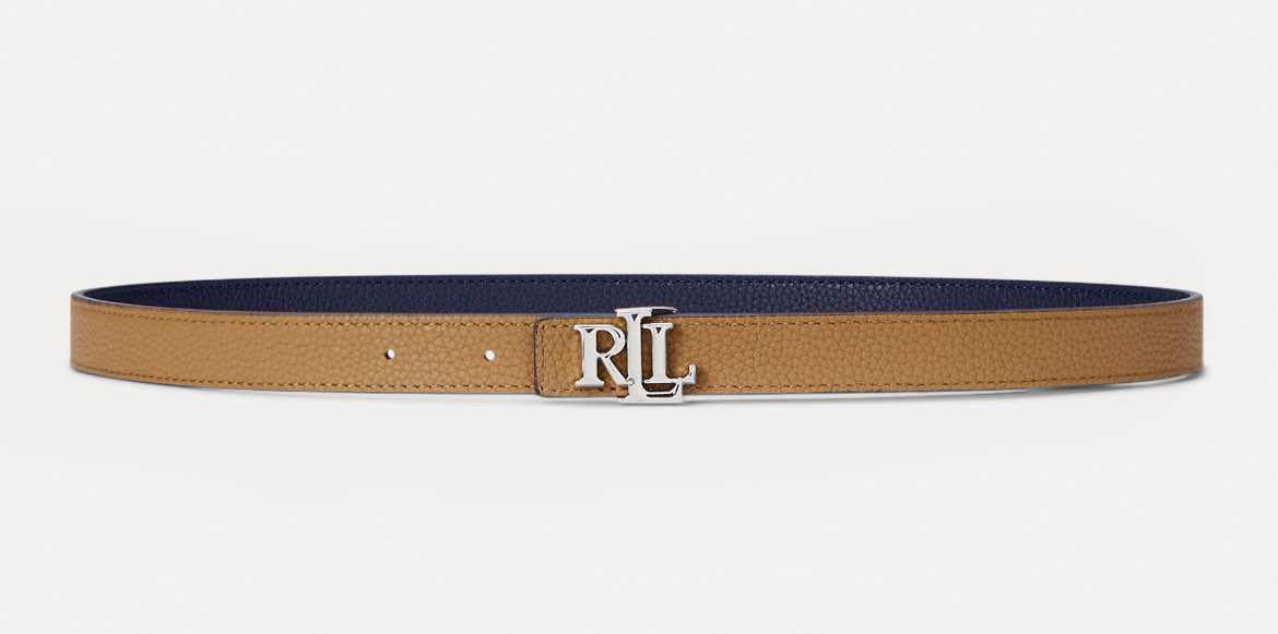 RLL ÇİFT TARAFLI KEMER - NAVY/CAMEL