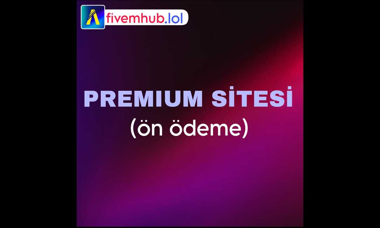 sunucunuza özel PREMIUM Web Sitesi (ön ödeme)