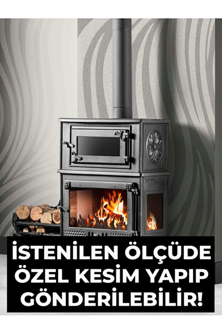50 x 50 Seramik Şömine/Soba/Kuzine Camı
