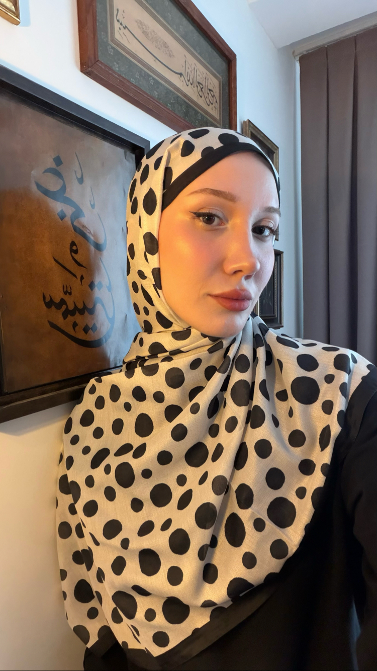 Zebra Puantiye Şal