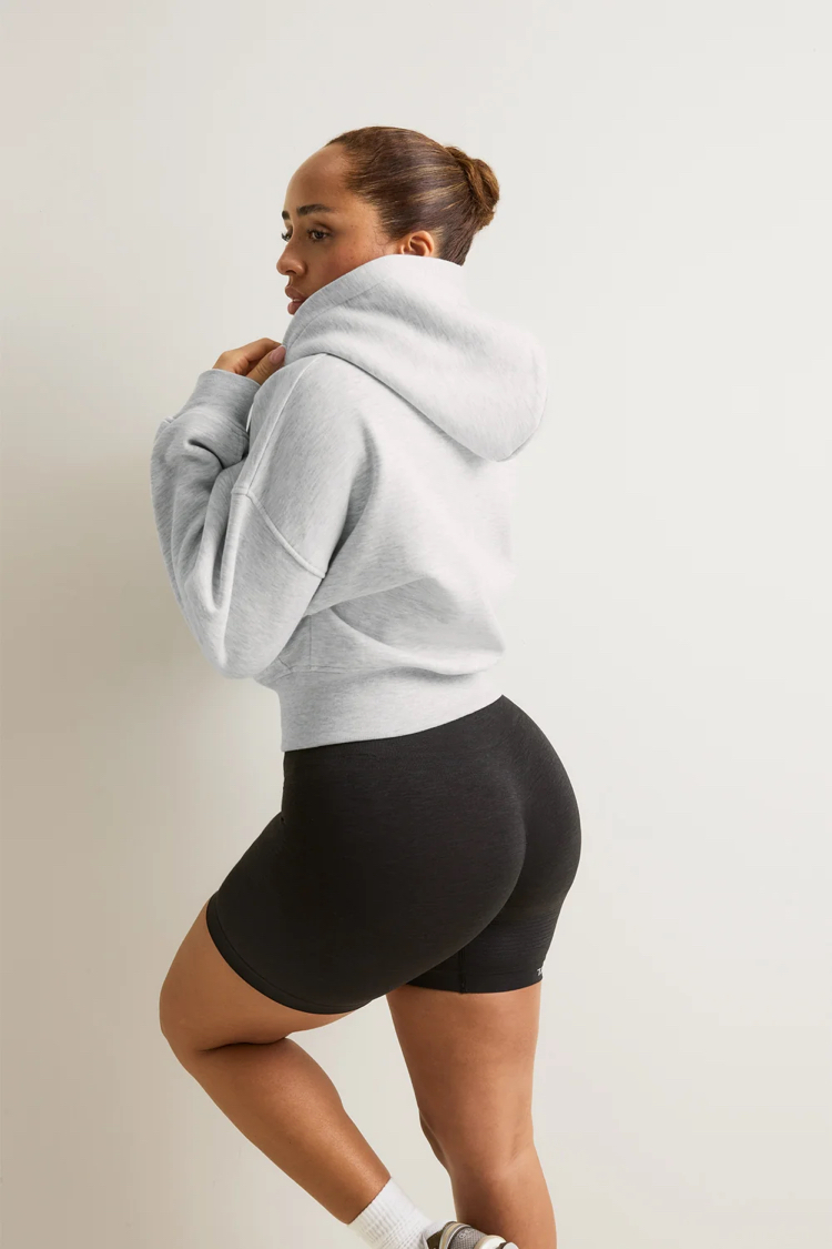 COCOON LIGHT GREY YARASA KOL ZIP HOODIE