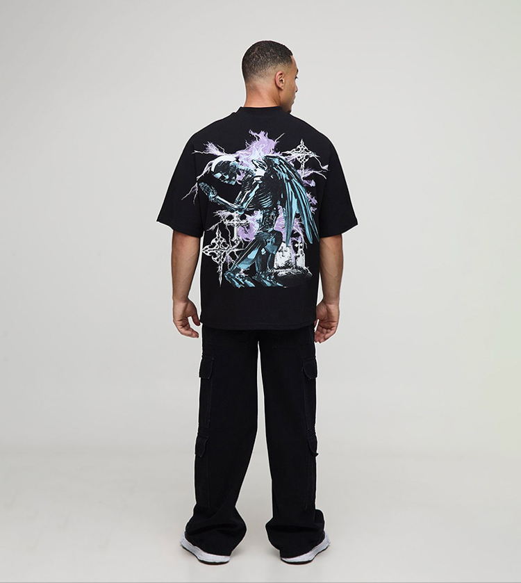 BOHOO BOXY MEN OVERSIZED TSHIRT BLACK