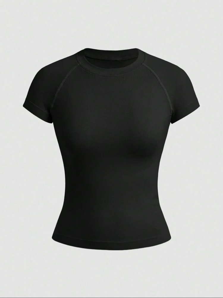NO LOGO MIDNIGHT BLACK COMPRESSION TSHIRT