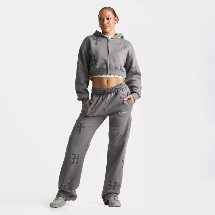 PINKY & ASHA ZIP CROPPED HOODIE