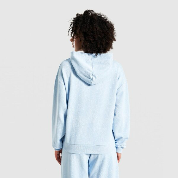 HR ZICZAC LIGHT BLUE ŞARDONSUZ HOODIE