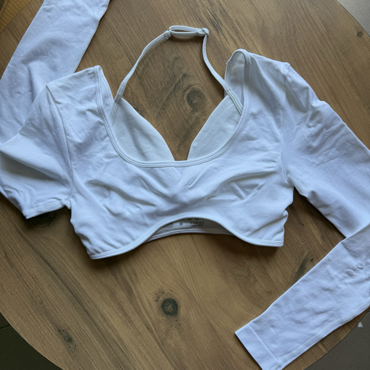 OFF WHITE LONGSLEEVE ( göğüs pedli)