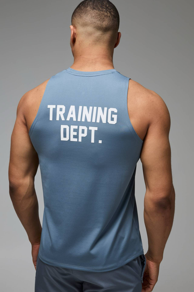 TRAINING DEPT. FITTED VEST BLUE
