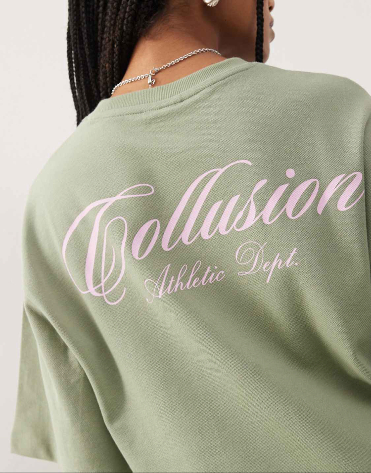 GREEN TOP TSHIRT OVERSIZED UNISEX