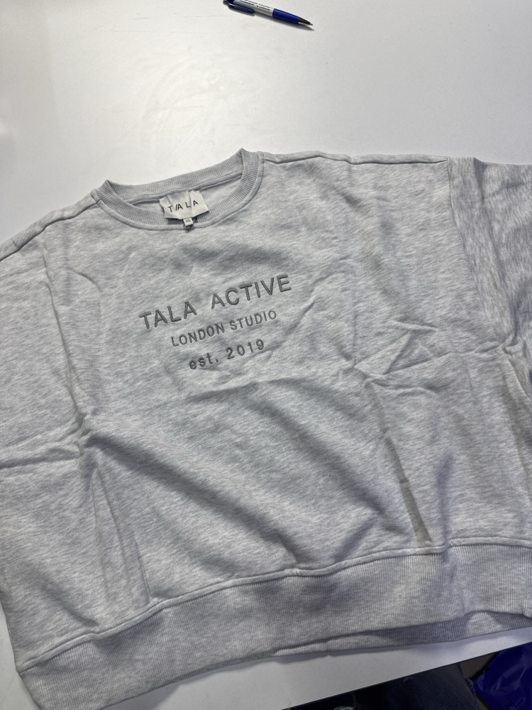 LIGHT GREY TLA SWEATSHIRT BAGGY