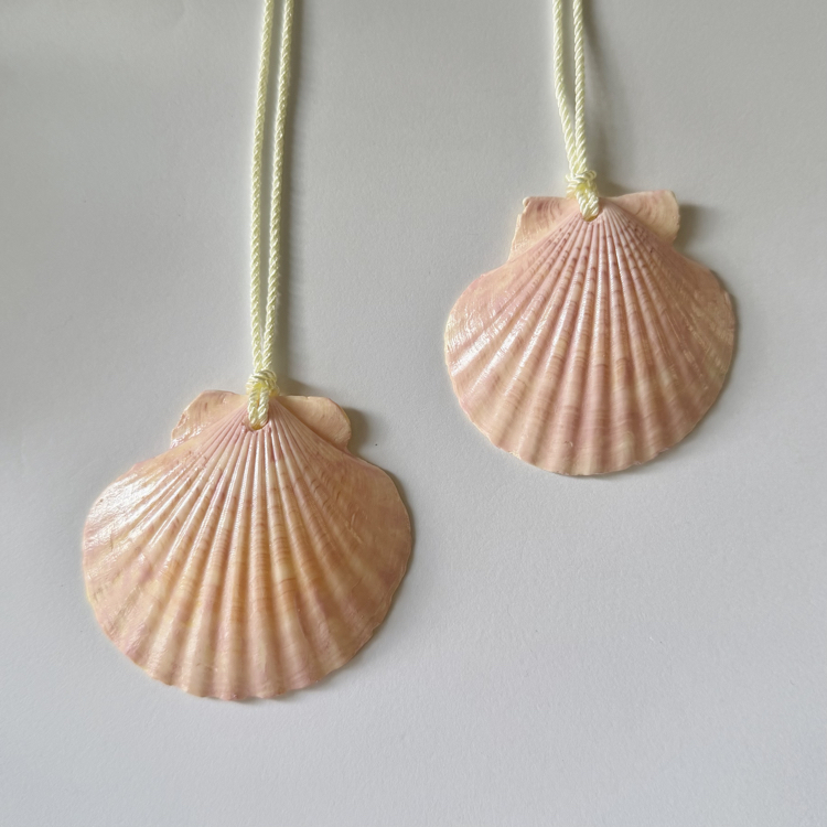 deniz kabuğu kolyeler~pembe
