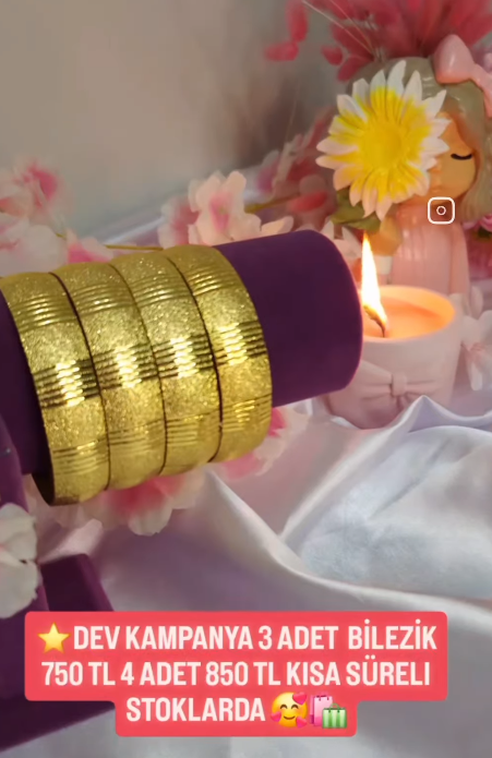 1.5 CM BİLEZİK 3 ADET 750 4 ADET 850 TL