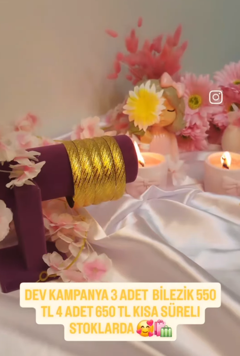 1 CM ÇİZGİLİ BİLEZİK 3 ADET 550 4 ADET 650 5 ADET 850 TL 
