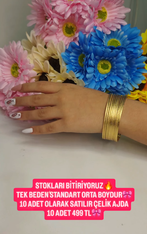 STANDART ORTA BOY SİMLİ AJDA TEK BEDEN 10 ADET