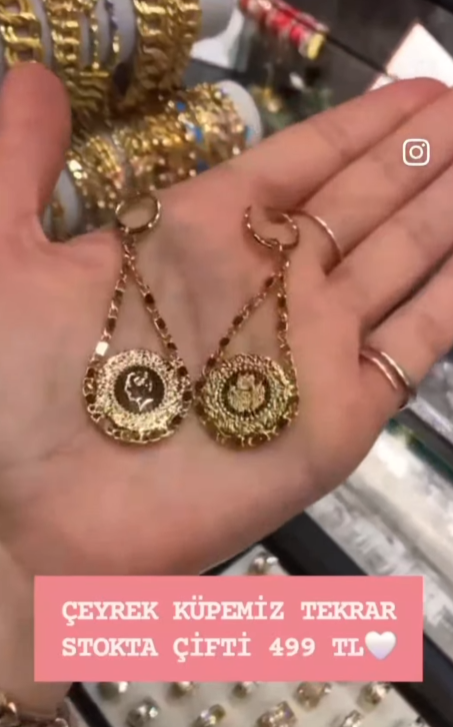 ÇEYREKLİ KÜPE