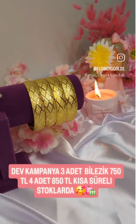 1.5 CM BİLEZİK 3 ADET 750 4 ADET 850 TL