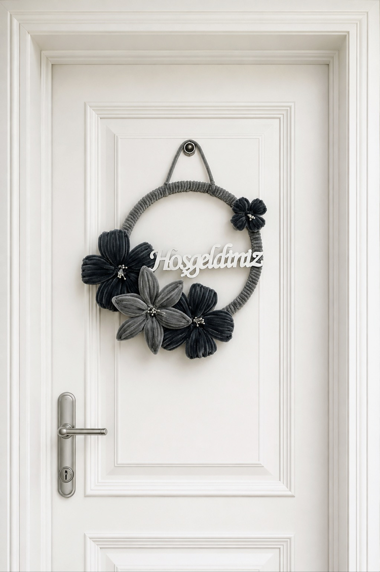 Gri Lilyum Kapı Süsü