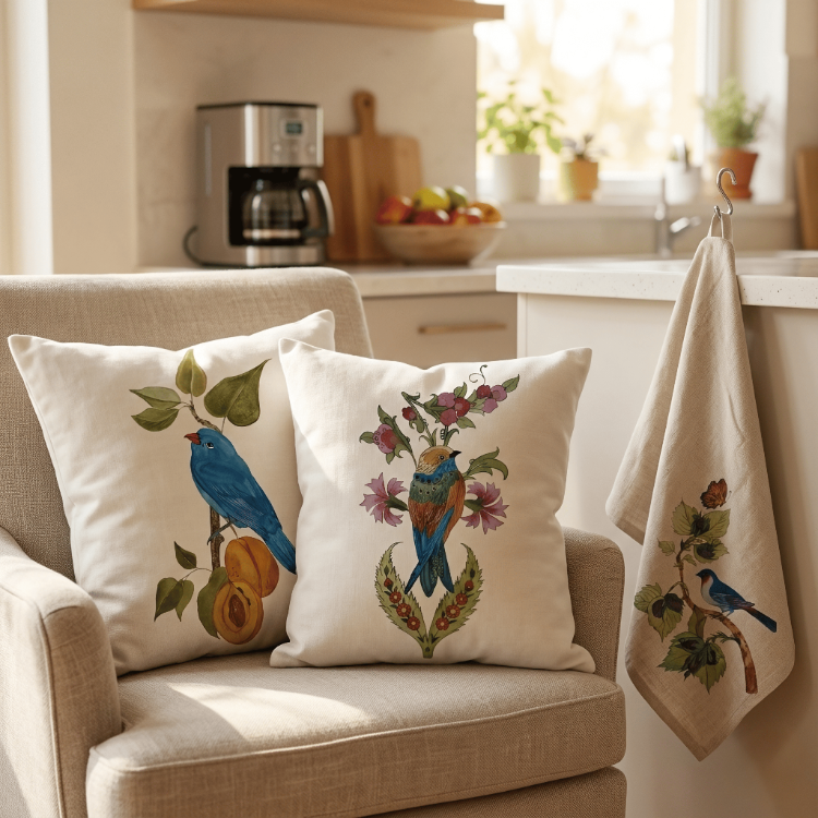 Sarayın Kuşları: 3'lü Geleneksel Motif Seti
