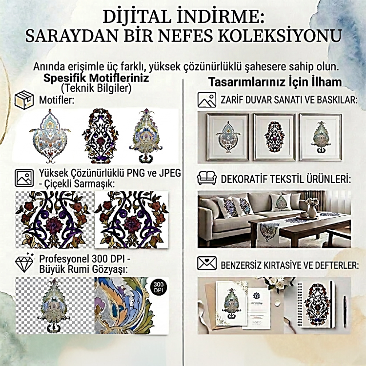 Saraydan Bir Nefes | Dijital Sanat Paketi