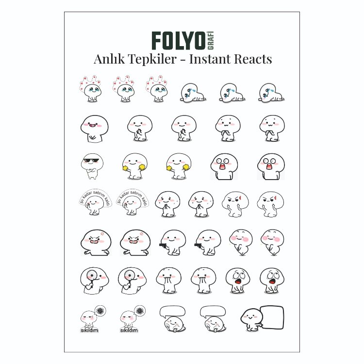 Tepki Sticker Set