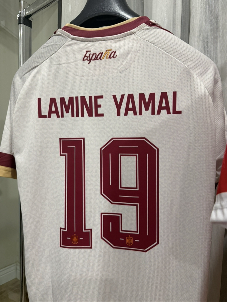 2027 İspanya Lamine Yamal Premium Petek Kumaş X 19
