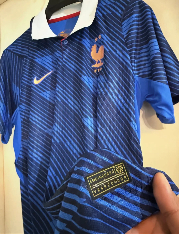 2026-27 Fransa Lacivert Yakalı Kabartma Logo X Jersey