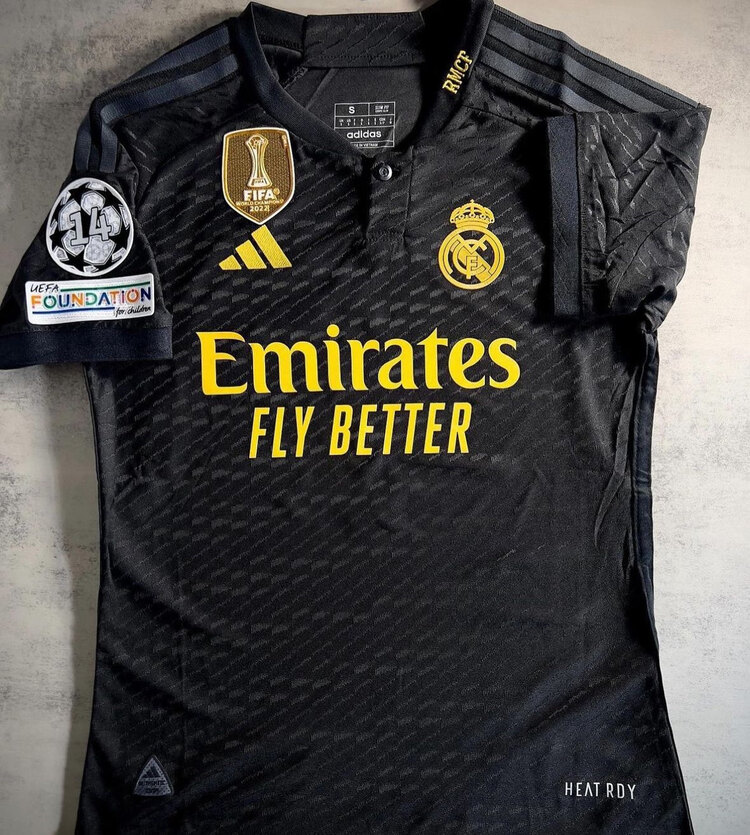 2023-24 Real Madrid Deplasman Siyah İsimsiz