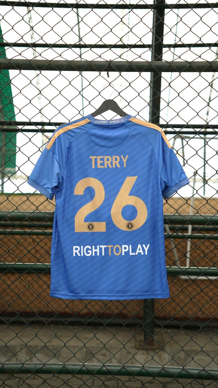 Premium Kalite Retro Forma Chelsea Mavi John Terry #26 12/13