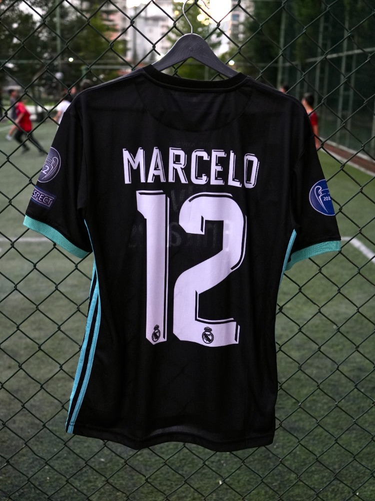 Premium Kalite Retro Forma Marcelo #12 Real Madrid 2017-18