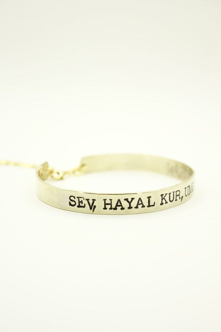Kelepçe Bileklik | 7x155 | Gold | SANA ÖZEL