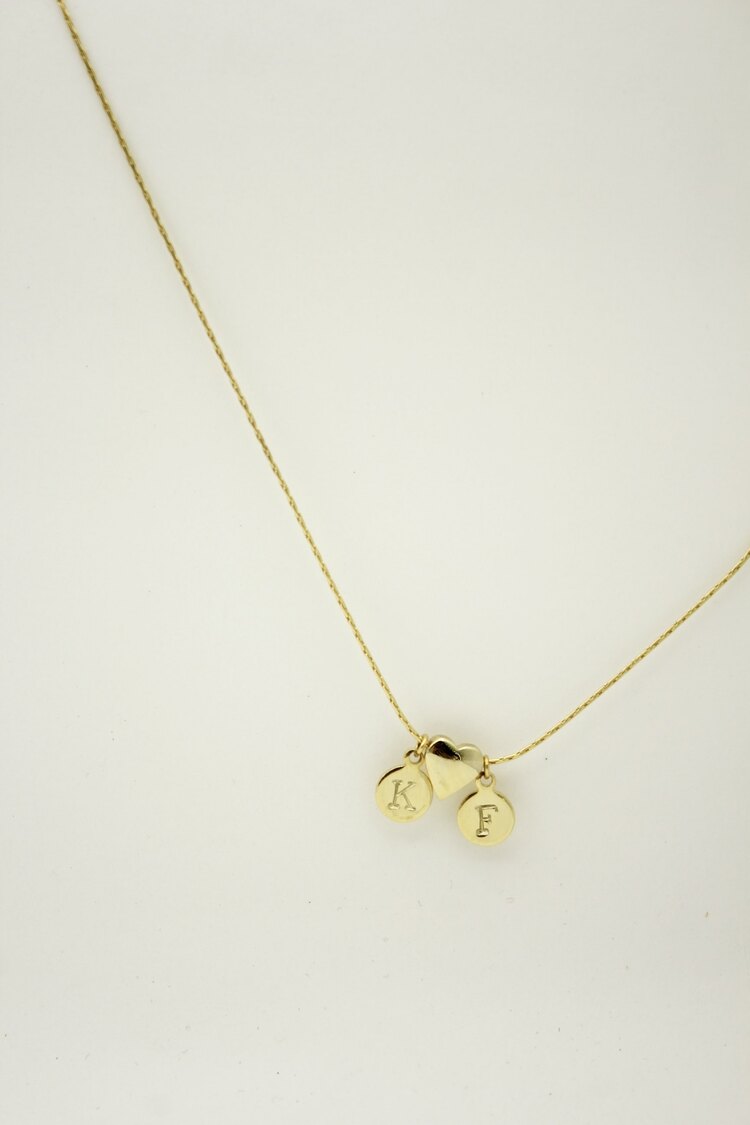 Kalbim Senin Mini Plakalı Kolye | Gold | SANA ÖZEL