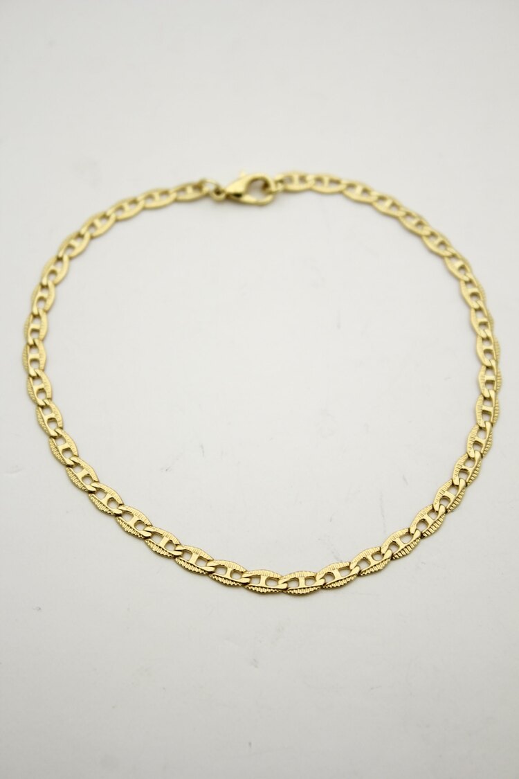 Desenli Zincir Halhal | Gold
