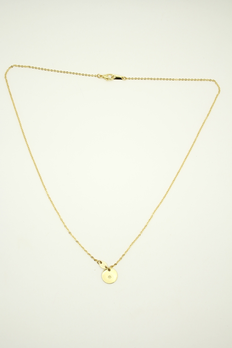 Mini Daire Kolye | Gold | SANA ÖZEL