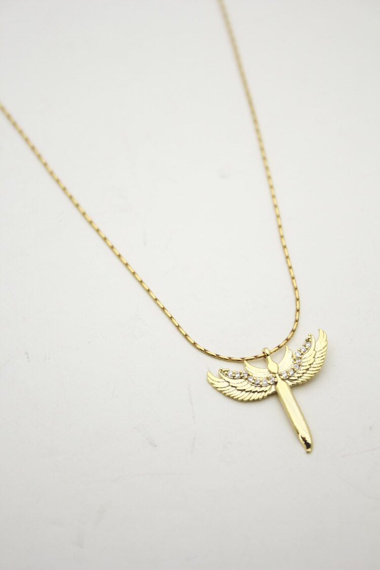 Mikail Meleği Kolye | Gold