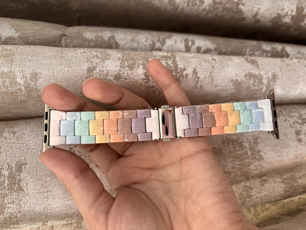 Appwatch Uyumlu 38-40-41mm Colorful Kemik Kordon