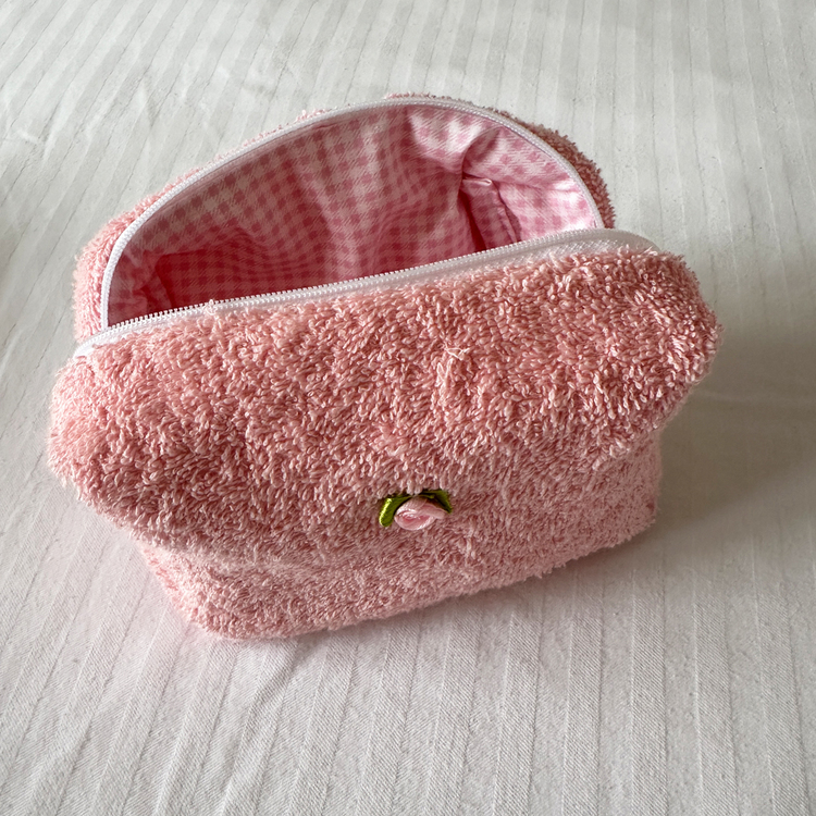 Pembe Havlu Makyaj Çantası